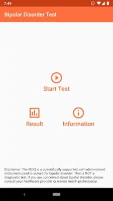 Bipolar Test android App screenshot 2